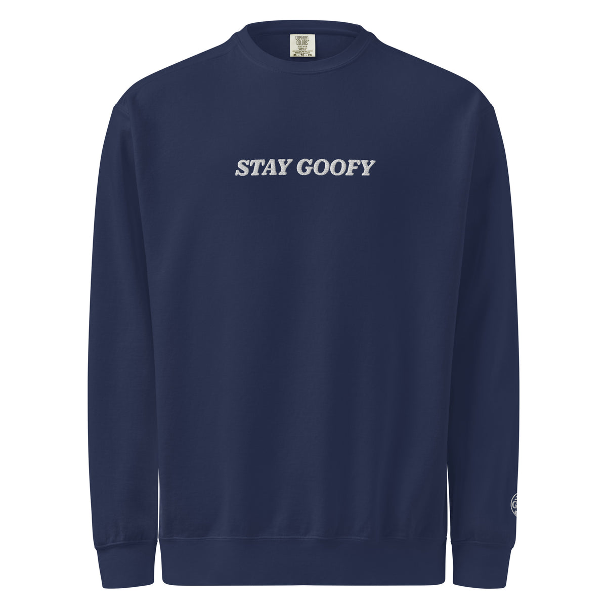 Stay Goofy Embroidered Comfort Colors Crew Neck – Goofy Golf Apparel